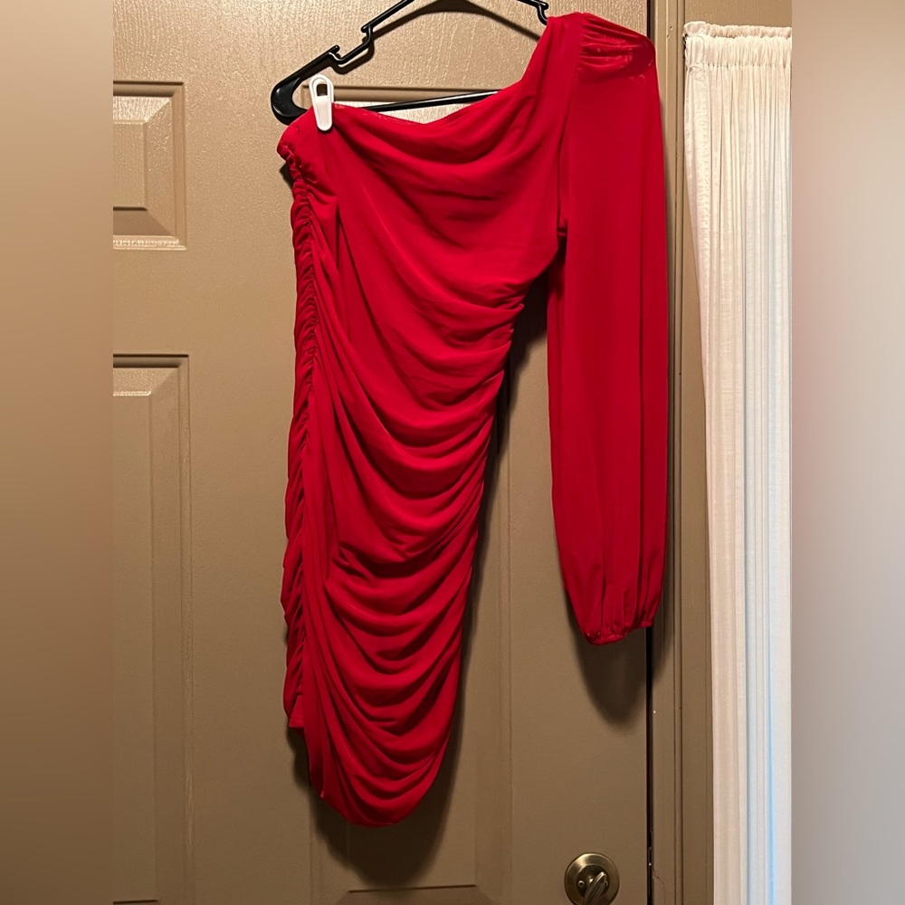 Red size medium formal dress very stretchy